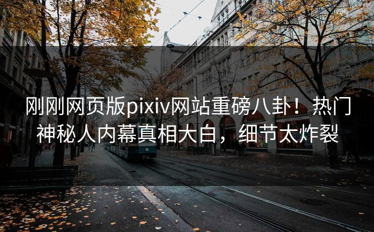 刚刚网页版pixiv网站重磅八卦！热门神秘人内幕真相大白，细节太炸裂