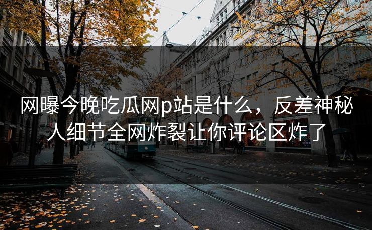 网曝今晚吃瓜网p站是什么，反差神秘人细节全网炸裂让你评论区炸了