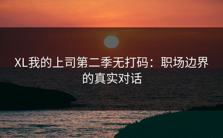 XL我的上司第二季无打码：职场边界的真实对话