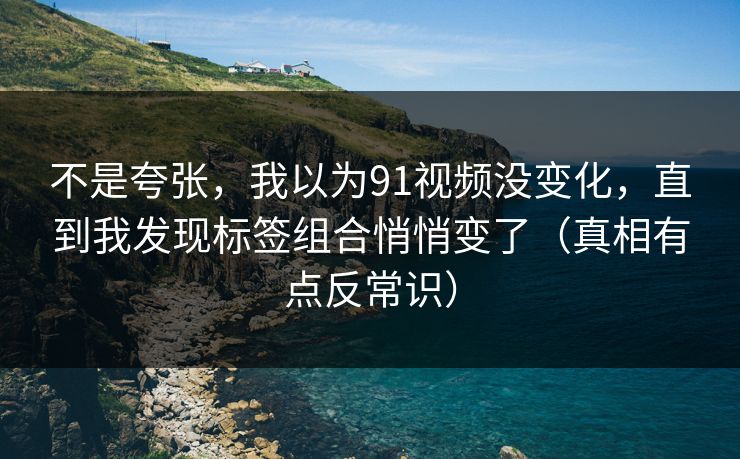 不是夸张,我以为91视频没变化,直到我发现标签组合悄悄变了(真相有点反常识) 不是夸张,我以为91视频没变化,直到我发现标签组合悄悄变了(真相有点反常识)